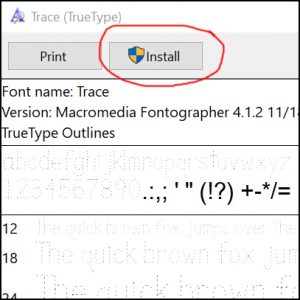 Install Font