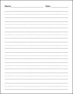 Letter writing worksheet